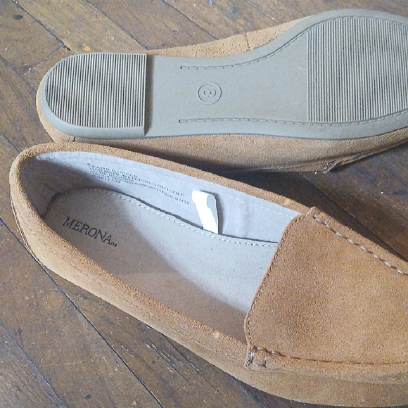 Merona Tan Suede Moccasin Loafers - Picture 7 of 8
